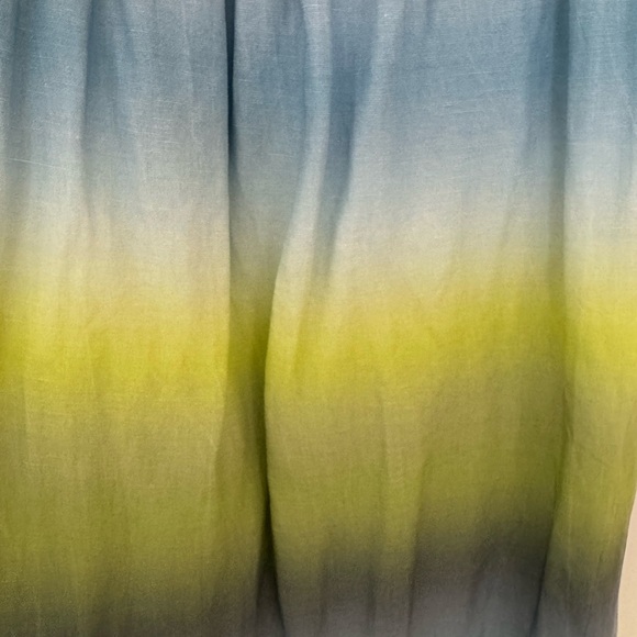 Elegant Ombre Maxi Dress - Blue and Green - Picture 5 of 6